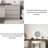 Modern minimalist rectangular dressing table
