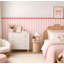 Décalcomanie murale rayée rose clair 192 pouces de large 192 pouces, 40 pouces de haut-1950156030-1950155970