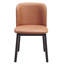 Ensemble de 2 chaises d'appoint rembourrées chameau et noir | Idée de cadeau