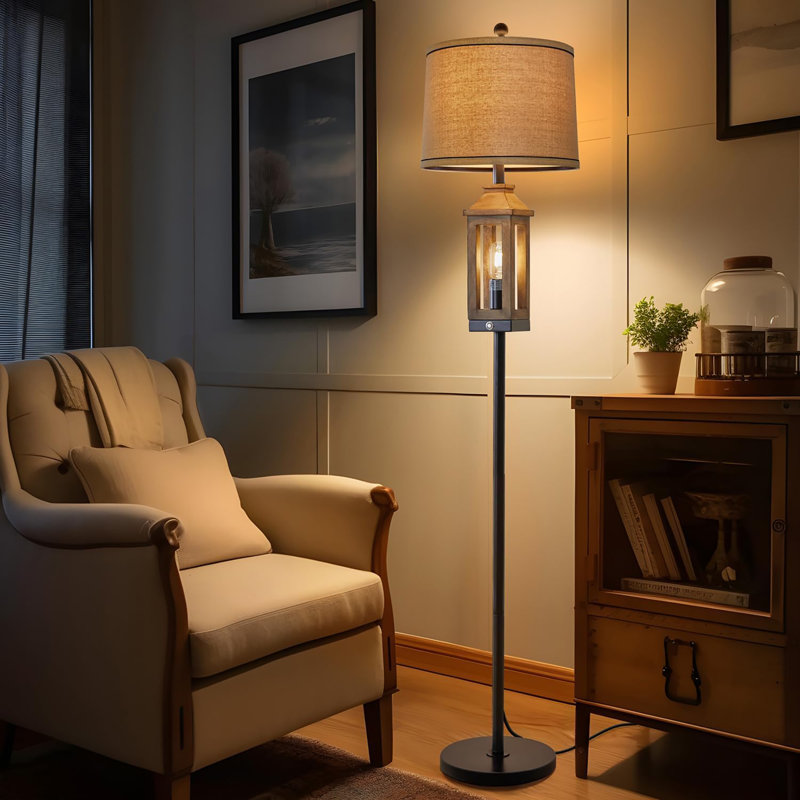 Lampes sur pied 63 "Farmhouse, Bois