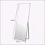 Miroir de plancher, cadre en alliage d'aluminium ultra-mince, debout / suspendu, fixation murale, style moderne, miroir pleine longueur