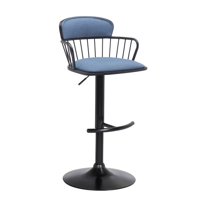 Tabouret de bar pivotant réglable avec contrôle de hauteur lisse