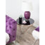 Krista Glass Top Cross Legs End Table-37718436