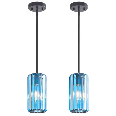 Llinos-Modern Crystal Single Pendant Light With Adjustable Height