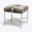 Upholstered Cowhide Bench