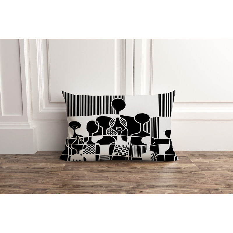 Housse et insert de coussin extérieur Ori, Noir