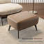 Chaise rembourrée avec repose-pieds