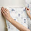 Brooklyn Delft Navy Peel and Stick Wallpaper-1926564598