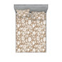 Taupe chaud, blanc cassé / floral