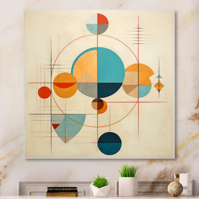 Distant Galaxies Midcentury Elegant Retro - Modern Midcentury, reproduction d'art sur toile
