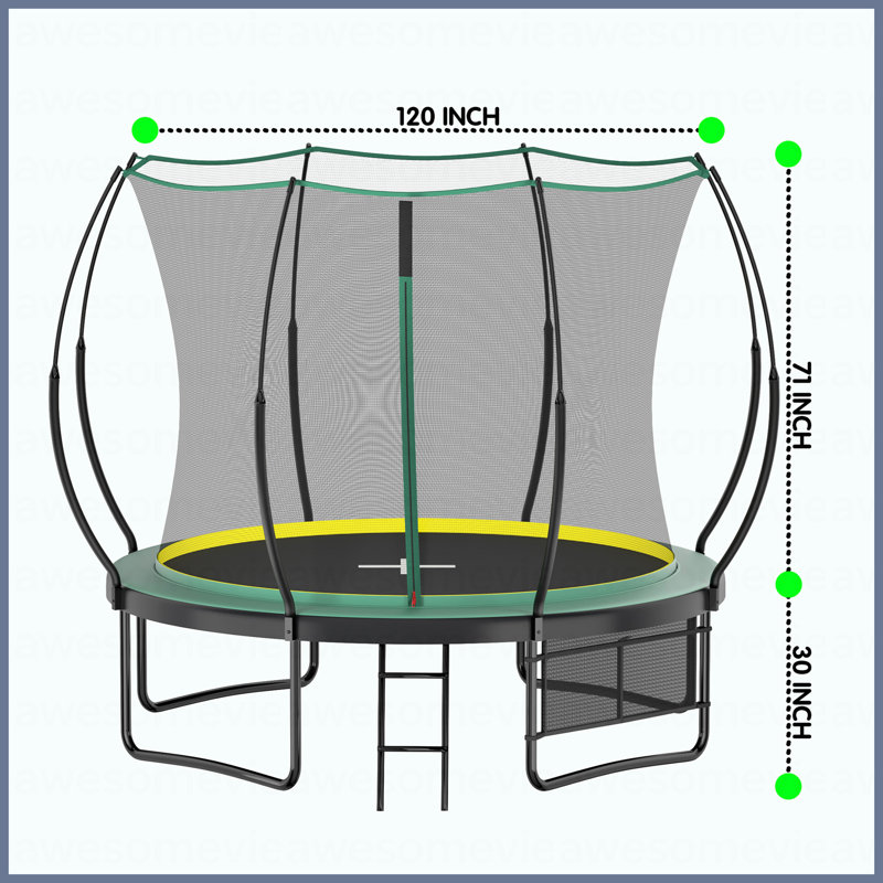 Trampoline 10f Springfree No Gap - vert