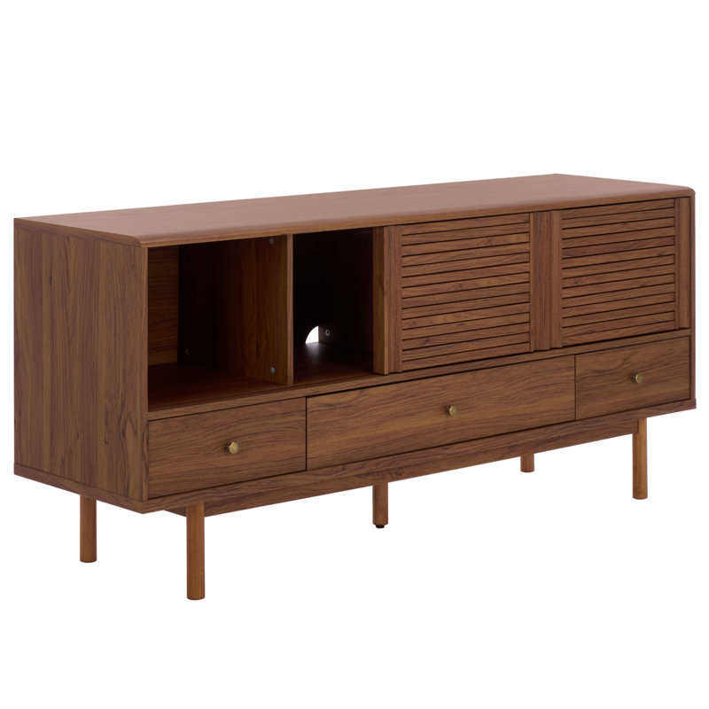 Adrin 3 Drawer Sideboard/TV Stand, Walnut