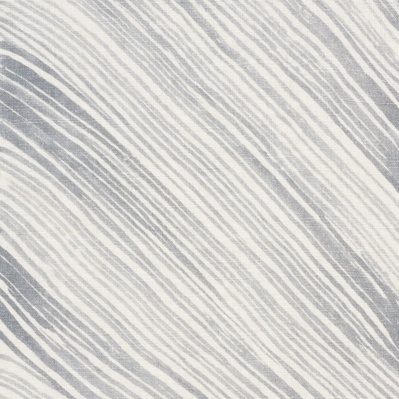 Schumacher x Porter Teleo Harmony Fabric, Silver