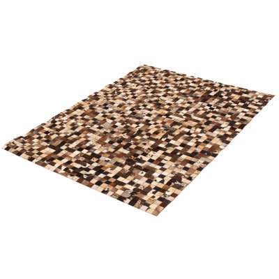 Northampt Cowhide Checkered Indoor Rug