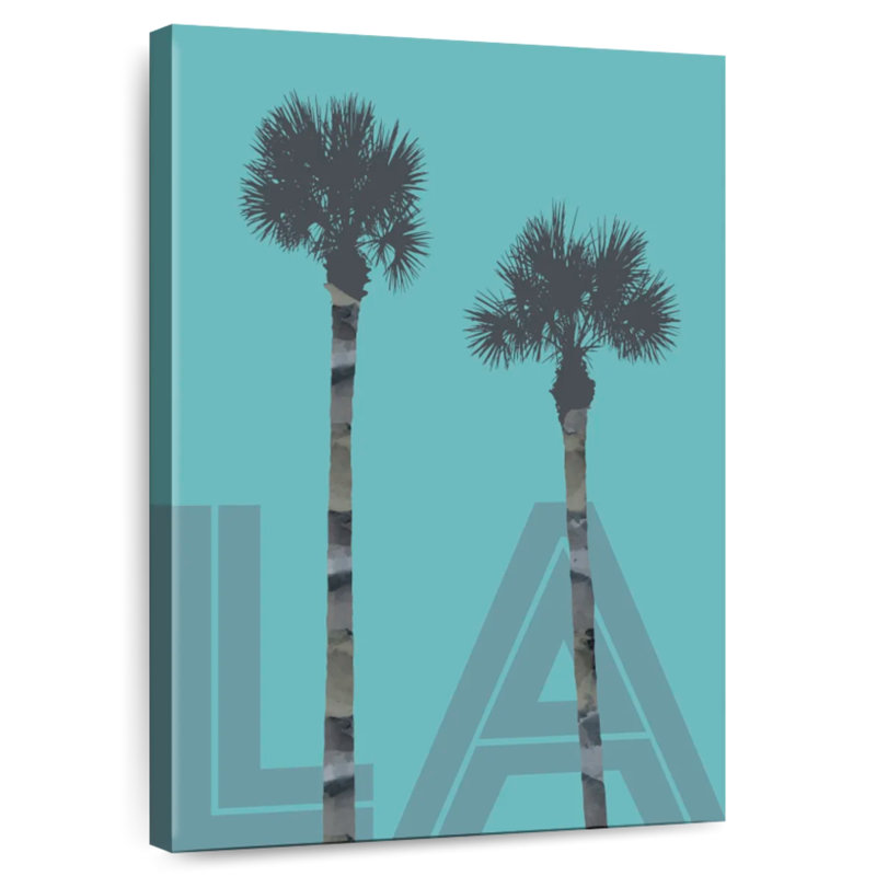 Aime Palm Trees LA - bleu, H 30 po x l 20 po