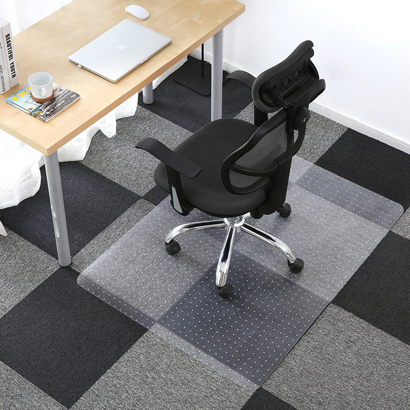 Low Pile Carpet Straight Rectangular Chair Mat