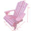 Confortable chaise en bois rose pour - Design, intérieur et extérieur, construction, emplacements polyvalents, assemblage facile Patio, terrasse, jardin, porche, bord de piscine, à assembler-1390246504