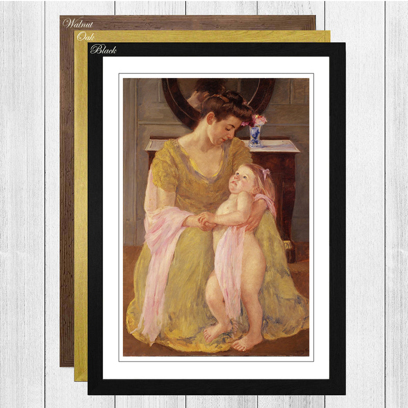 Mary Cassatt - Single Picture Frame Painting, Oak