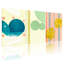 «Contemporary Boho Tropical Leaves», ensemble de 3 reproductions d'art sur toile-853747559