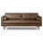 Napa 88.5'' Full-Grain Genuine Italian Leather Sofa-580226448