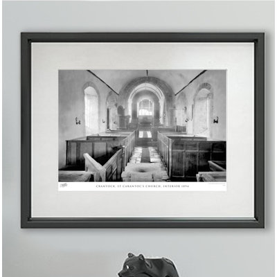 Crantock, St Carantocs Church, Interior 1894 1 Piece Single Picture Frame Wall Art