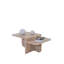 Table basse rectangulaire à deux niveaux, travertin-1016203455