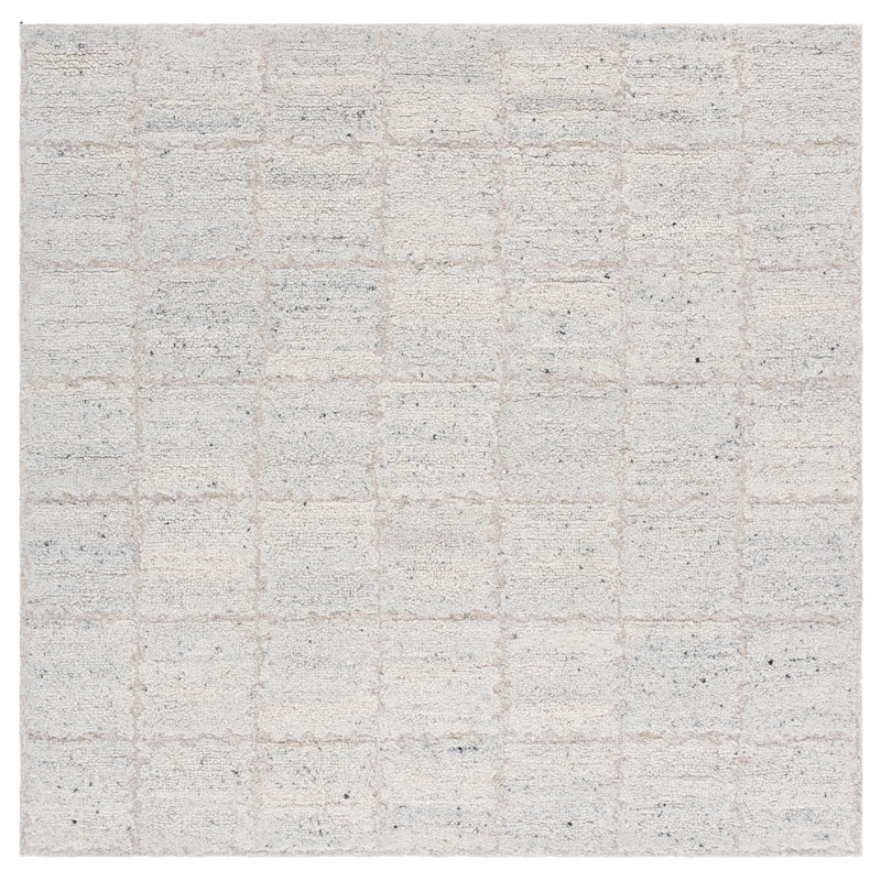 Harvest 107 Area Rug In Silver / Grey, Square 6'
