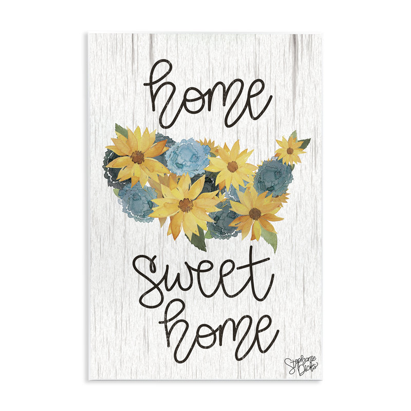 Art floral sur plaque murale Americana par Stephanie Dicks, H 19 po x l 13 po
