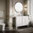 Essential Round Wall Mirror, Bathroom/Vanity Mirror with Frame-91696125-91696136