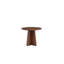 Ensemble de 2 tables basses rondes en bois avec pieds croisés pour le salon Retro Nesting-130569479