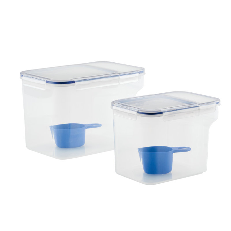 Clear Glass 4-Piece Food Storage Container Set