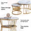 Modern Coffee Tables, Round Nesting Tables Set Of 2, Side Tables With Metal Frame And Open Storage Shelf, Industrial Stacking End Tables For Living Room Bedroom Office-1781998176
