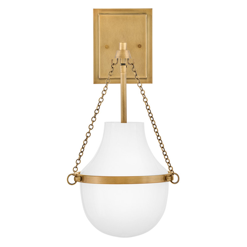 Hinkley Collins Medium Single Light Sconce, Heritage Brass