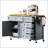 Vintage-Style 52'' Kitchen Island With Drop Leaf, Ample Storage, And Mobile Design For Enhanced Functionality-326175732