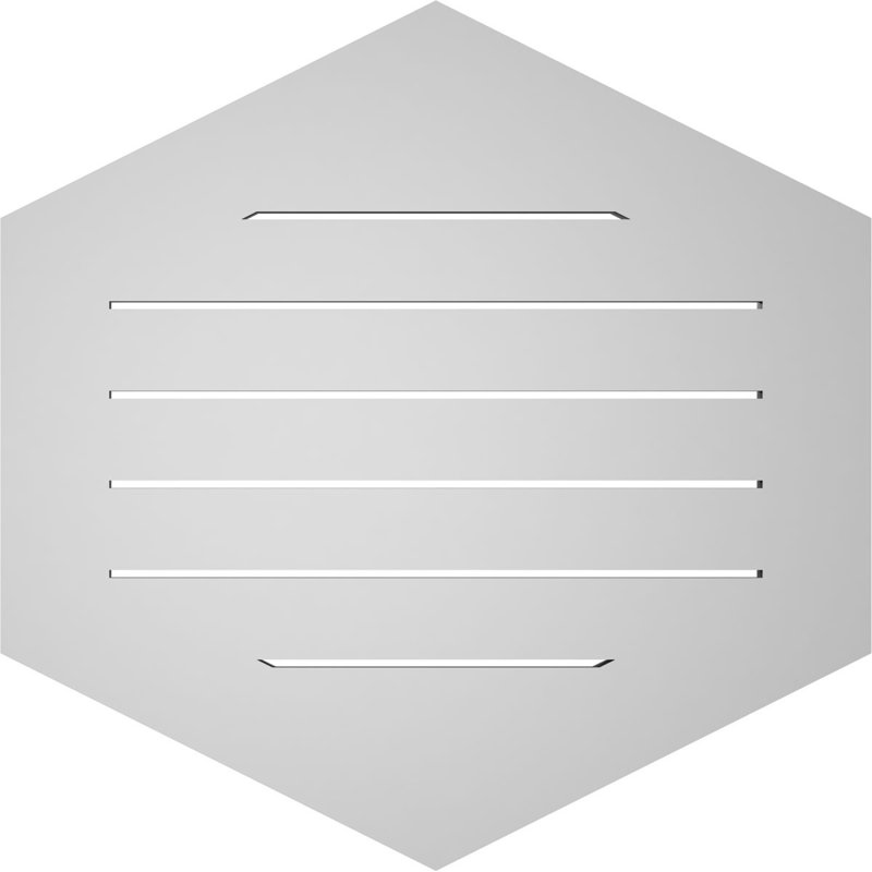 Pente verticale verticale en uréthane 6 pi, H 1 po x l 28 po x L 28 po