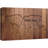 World Map Wood Effect Panel 2 Vintage Pictures On Canvas Print Wall Art-94537149