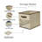 Fabric Storage Bin Set With Clear See-Through Window (Set Of 4)-87709192