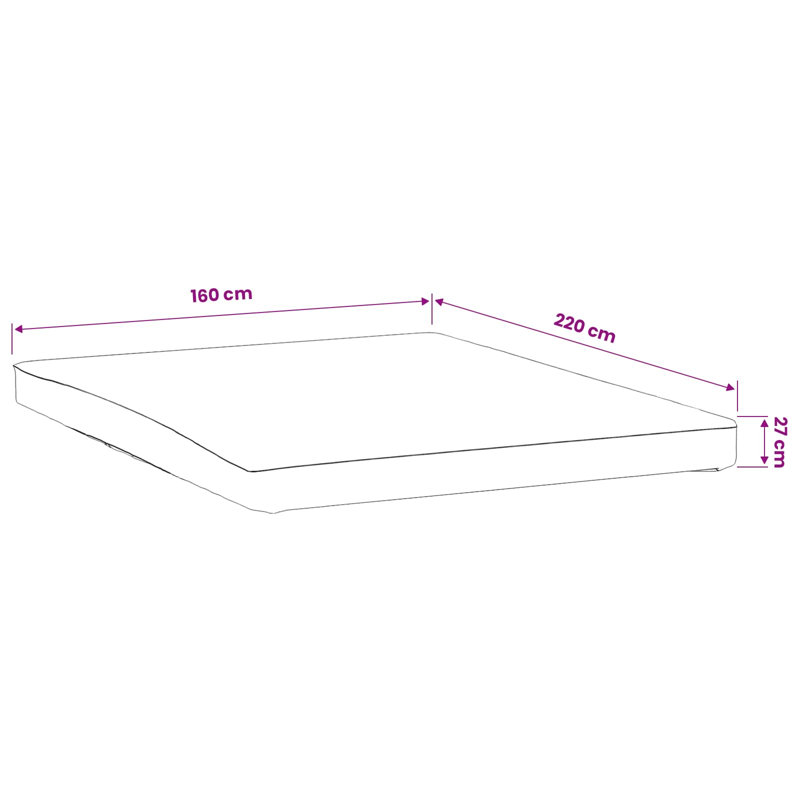 Hypoallergenic Waterproof Bed Bug Resistant Mattress Protector Mattress Protector Case Pack, 160 x 220cm