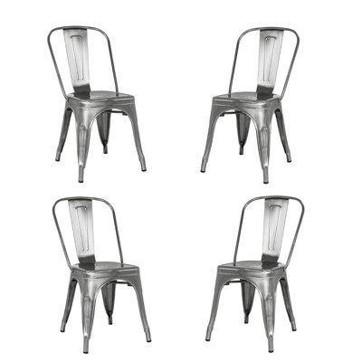 Keehan 17'' H Metal Stacking Side Chair
