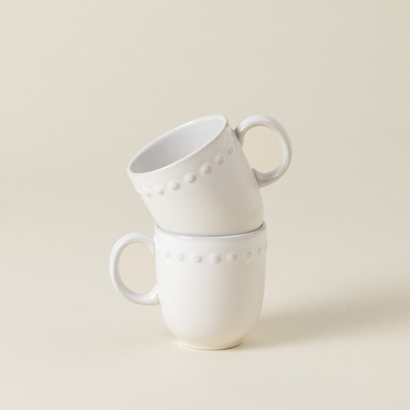 Pearl Handmade Stoneware Coffee Mug