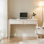 Bureau 31,5 "en chêne blanc de style crème