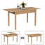 Extendable Dining Table With Large Tabletop, Kitchen Wood Desk With 4-8 Seats, Space Saving, Wood-142560459-140649514-123256094
