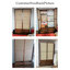 Armoire de rangement rétro et simple à double porte tissée