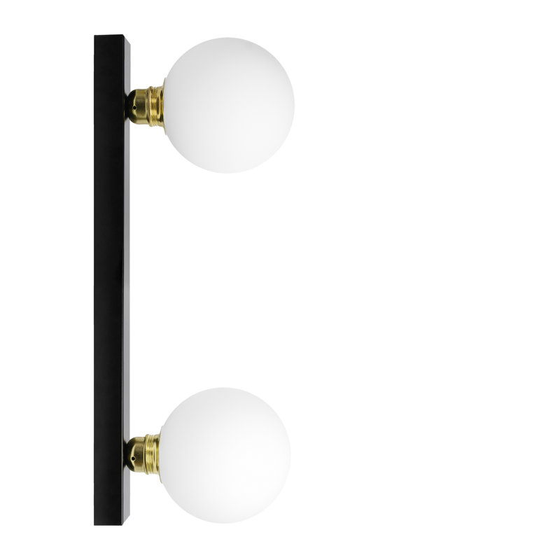 Ruithero Armed Sconce, Brass/Black