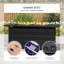 Ensemble de conversation pour 4 personnes avec table et coussins en acier inoxydable-1546514057