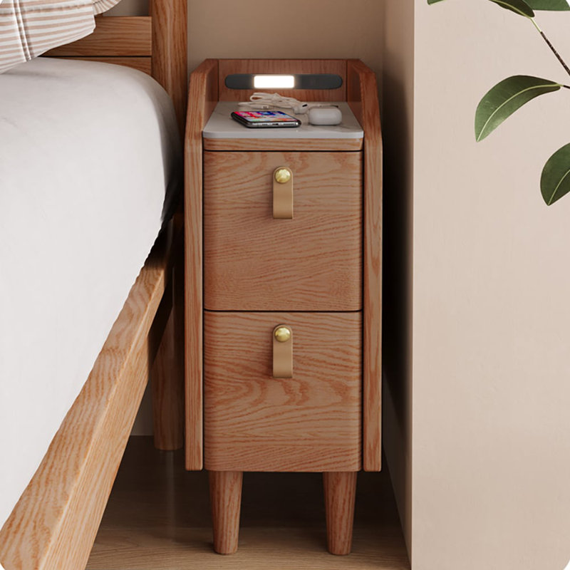 Carlyse 25cm W Manufactured Wood Bedside Table