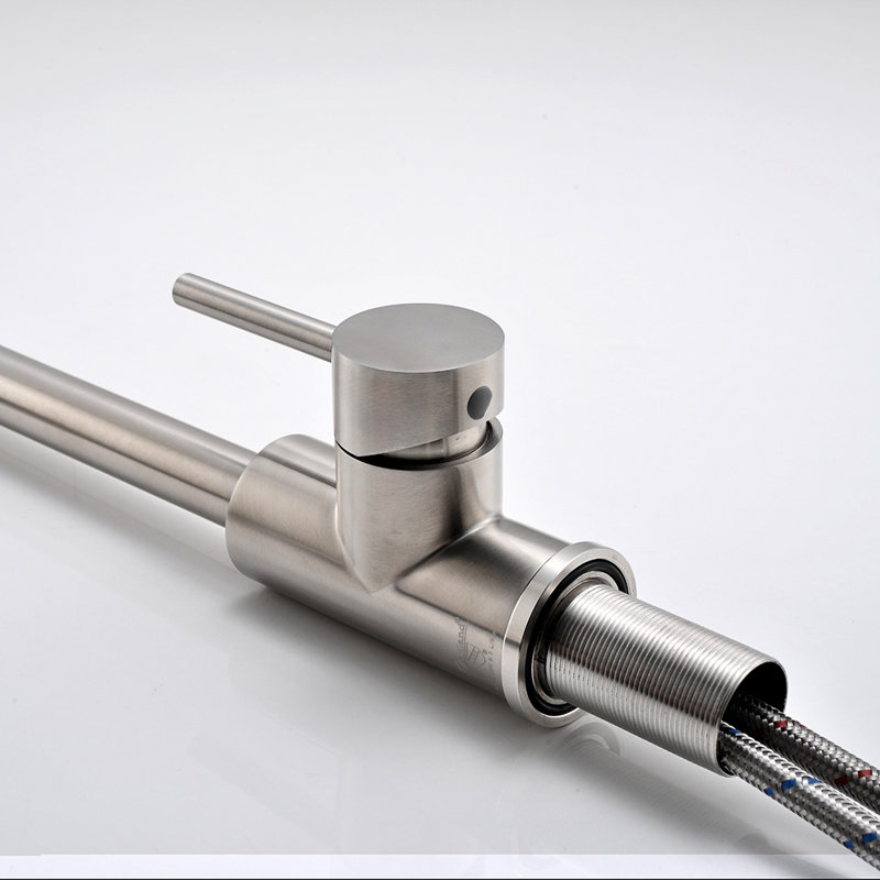 Single Handle High-arc Kitchen Faucet, Brushed Nickel