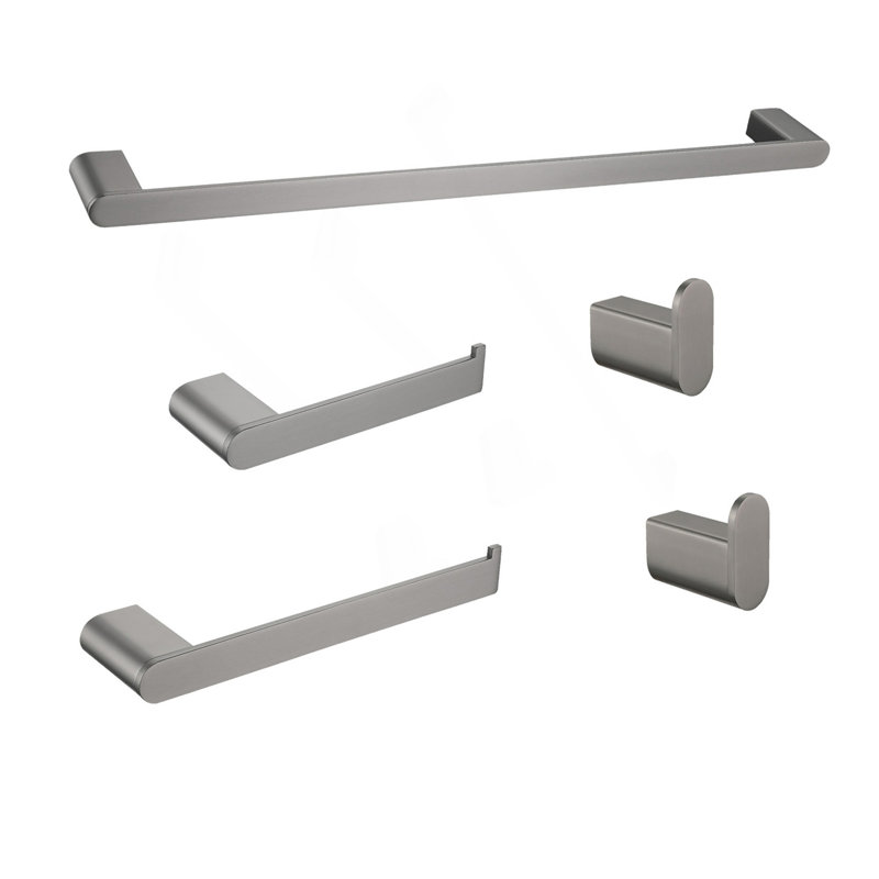 Ensemble de quincaillerie de salle de bain 5 pièces, Métal industriel