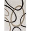 Tapis ivoire à motif géométrique-17429833