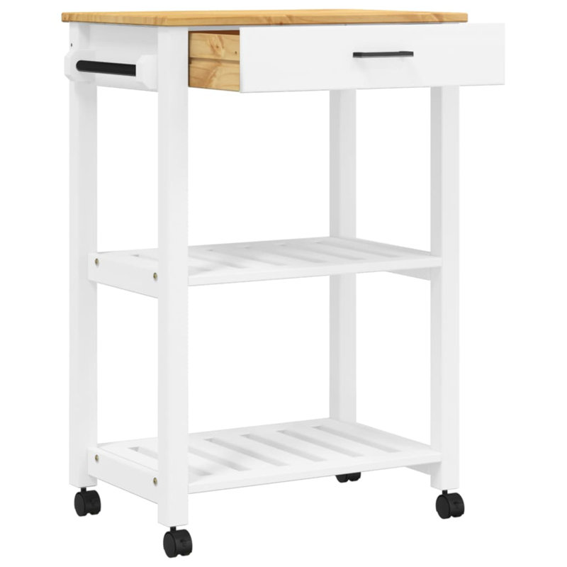 Kitchen Serving Cart, White